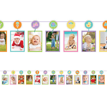 Baby Shower Game Photo Line w/Pegs - Party Savers