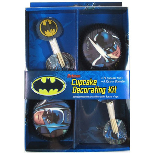Batman Cupcake Decorating Kit 24pk - Party Savers