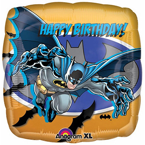 Batman Happy Birthday Square Foil Balloon 43cm - Party Savers