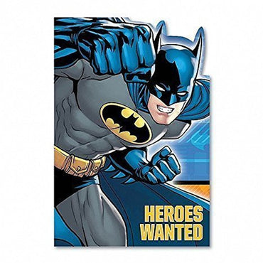 Batman Invitations 8pk - Party Savers