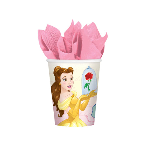 Beauty & The Beast Cups Paper 266ml - Party Savers