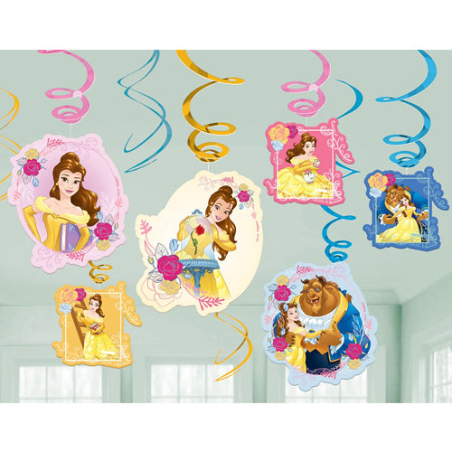 Beauty & The Beast Swirls Value Pack 12pk - Party Savers