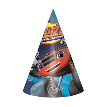 Blaze And The Monster Machines Party Hats 8pk - Party Savers