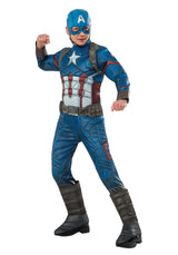 Boys Costume - Captain America Avengers Assemble Classic - Party Savers