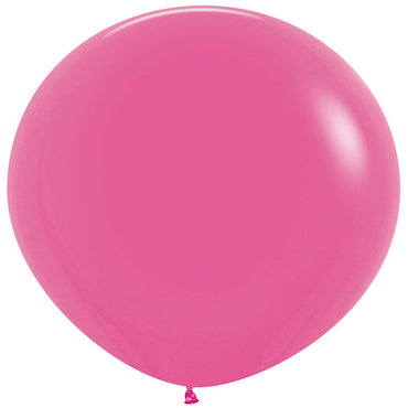 Bright Pink Latex Balloons 90cm 2pk - Party Savers