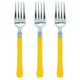 Yellow Premium Plastic Fork 20pk - Party Savers