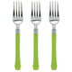 Lime Green Premium Plastic Fork 20pk - Party Savers