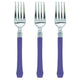 Purple Premium Plastic Fork 20pk - Party Savers