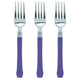Purple Premium Plastic Fork 20pk - Party Savers