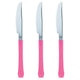 Bright Pink Premium Plastic Knife 20pk - Party Savers