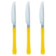 Yellow Premium Plastic Knife 20pk - Party Savers