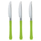 Lime Green Premium Plastic Knife 20pk - Party Savers