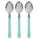 Robin Egg Blue Premium Plastic Spoon 20pk - Party Savers
