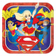 DC Super Hero Girls Square Plate 23cm 8pk - Party Savers