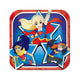 DC Super Hero Girls Square Lunch Plate 17cm 8pk - Party Savers