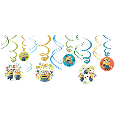 Despicable Me Swirls Value Pack 12pk - Party Savers