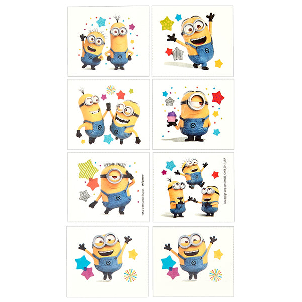 Despicable Me Tattoos 1 Sheet - Party Savers