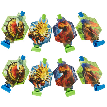 Jurassic World Blowouts with Medallions 8pk - Party Savers