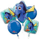 Finding Dory Balloon Bouquet 5pk - Party Savers