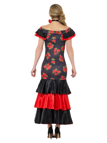 Women's Costume - Black & Red Flamenco Lady Costume