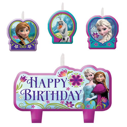 Frozen Birthday Candle Set 4pk - Party Savers