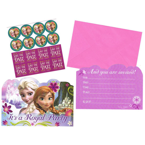 Frozen Postcard Invitations 8pk - Party Savers