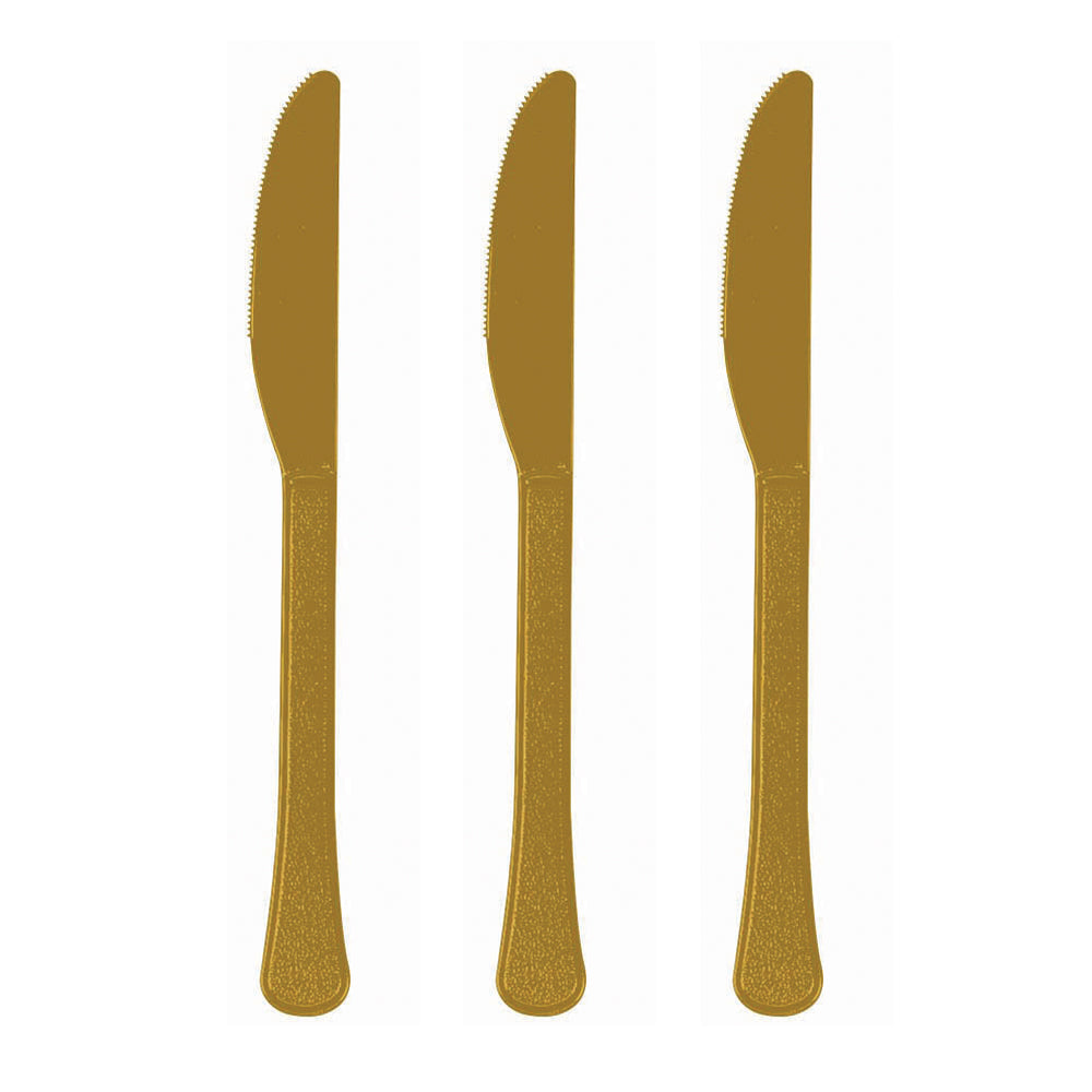 Black Plastic Knife 20pk - Party Savers