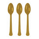 Gold Plastic Spoon 20pk - Party Savers