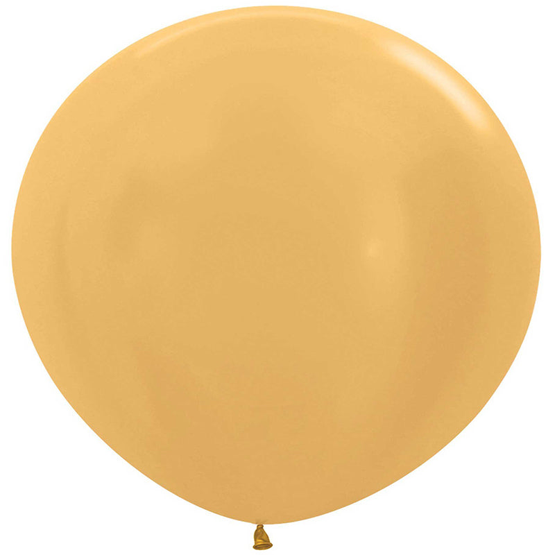 Gold Latex Balloons 90cm 2pk - Party Savers