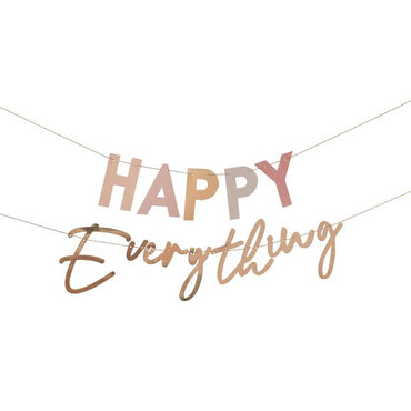 Gold Foiled Happy Everything Bunting 2pk