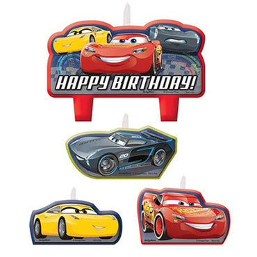Happy Birthday Cars 3 Candle Set - Party Savers
