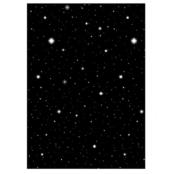Hollywood Starry Nights Plastic Scene Setters Plastic Room Roll 4ft x 40 ft - Party Savers