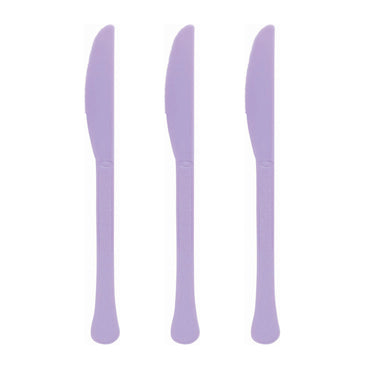 Lavender Plastic Knife 20pk - Party Savers
