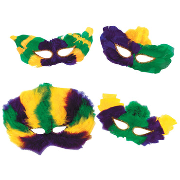 Mardi Gras Masks Assorted Designs Each - Party Savers