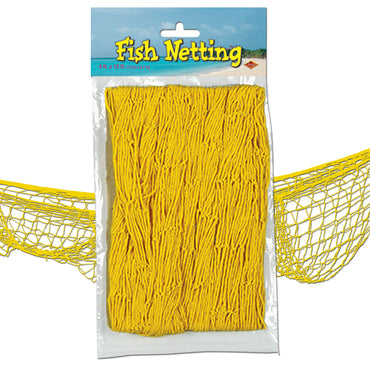 Yellow Fish Netting 4ft x 12ft. Each - Party Savers