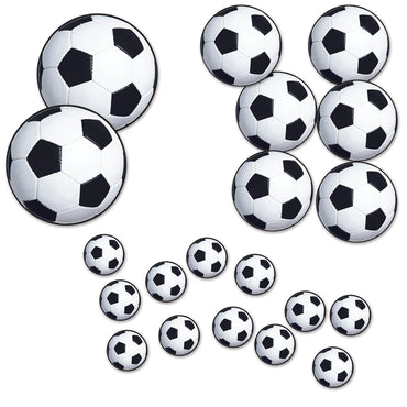 Soccer Ball Cutouts Assorted - Party Savers