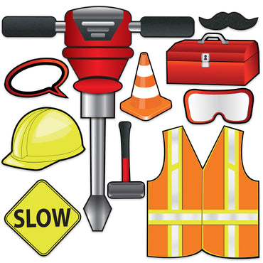 Construction Photo Fun Signs 4.50"-21.25" - Party Savers