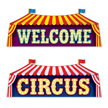Circus Sign Cutouts 9.25" x 23.25" - Party Savers