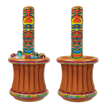Inflatable Tiki Totem Cooler 27in x 5ft 2in. Each - Party Savers