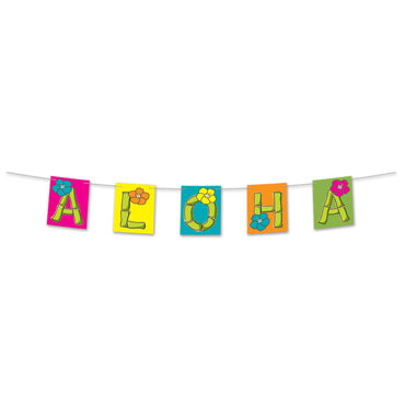 Aloha Streamer 8.5in x 5ft - Party Savers
