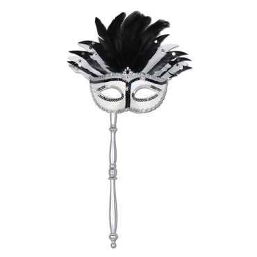 Masquerade Mask with Stick - Party Savers