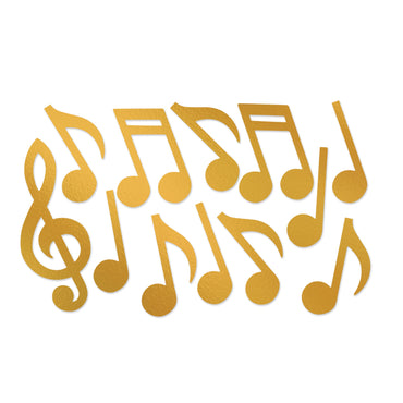 Gold Foil Musical Note Silhouettes 12"-21" - Party Savers