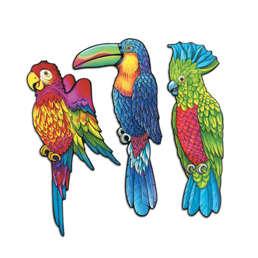 Exotic Bird Cutouts 17in. 3Pk - Party Savers