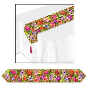 Printed Luau Table Runner 11in x 6ft - Party Savers