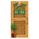 Aloha Plastic Door Cover 30in x 5ft - Party Savers