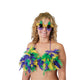 Mardi Gras Bikini Top Adjustable Each - Party Savers