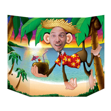 Luau Monkey Photo Prop 3ft 1in x 25in - Party Savers