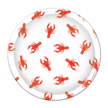 Crawfish Plates 9in. 8pk - Party Savers