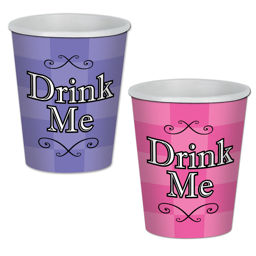 Alice In Wonderland Beverage Cups 9 Oz 8pk - Party Savers