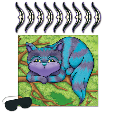 Pin The Smile On The Cheshire Cat Game 16in x 18in. Each - Party Savers